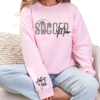 Custom Soccer Mom Sweatshirt, Custom Soccer Sweatshirt For Mother 2D0505