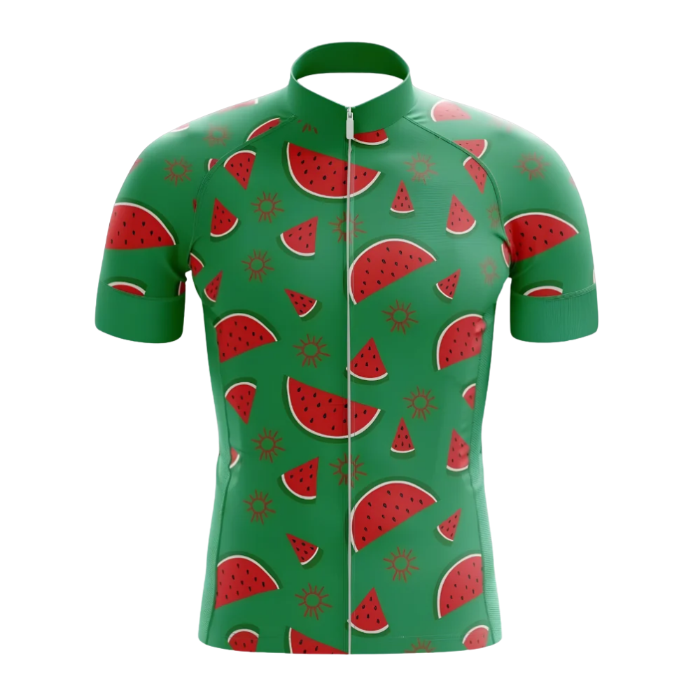Watermelon Cycling Short Sleeve Jersey For Men, Watermelon Cycling Jersey CG0829