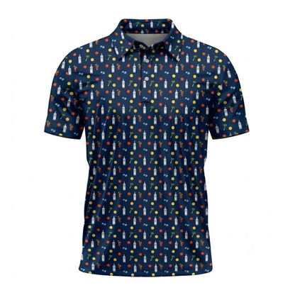 Vodka And Cocktail Bloody Mary Mens Navy Golf Polo Shirt, Cocktail Lover Golf Shirt GZ0397