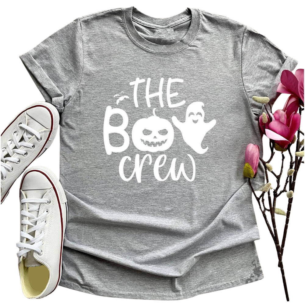 The Boo Crew Ghost Halloween Family Matching T Shirt, Halloween Matching Family Shirts ET1229