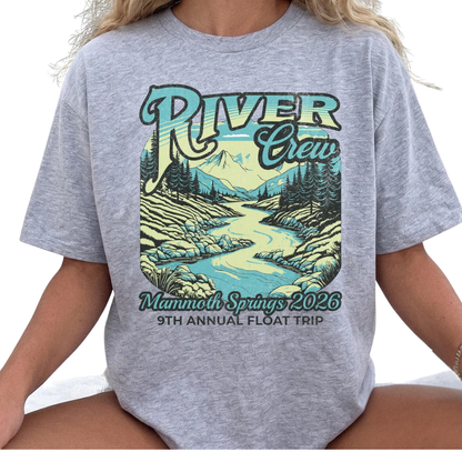 River Crew Personalized Matching Family T Shirt, Custom Family River Rafting Trip Shirts ET1314