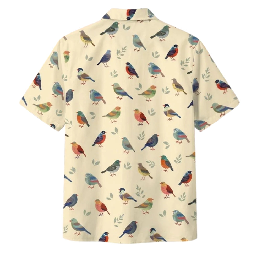 Bird Pattern Hawaiian Shirt For Men Women, Bird Lover Hawaiian Shirt HE0479