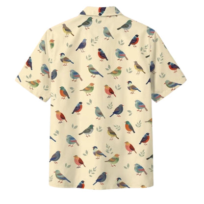 Bird Pattern Hawaiian Shirt For Men Women, Bird Lover Hawaiian Shirt HE0479