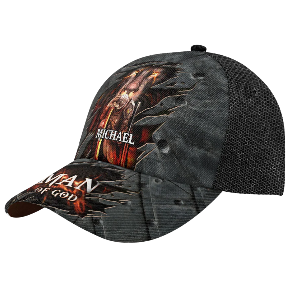 Custom Man Of God Lion Baseball Cap 3D Printed, Custom Lion Christian Cap Hats CP0575