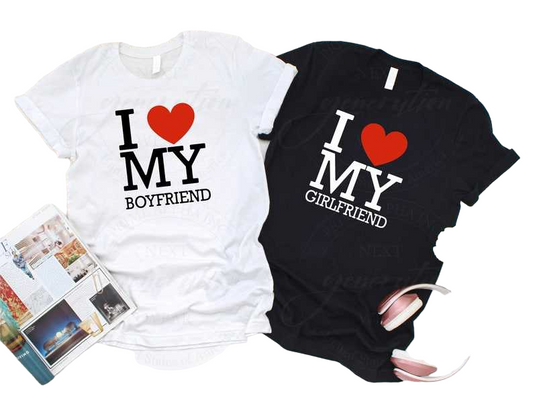 Personalized I Love My Girlfriend Shirt GF0013