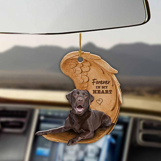Chocolate Labrador Retriever Forever In My Heart Hanging Ornament Dog Ornament Lasfour OO0850