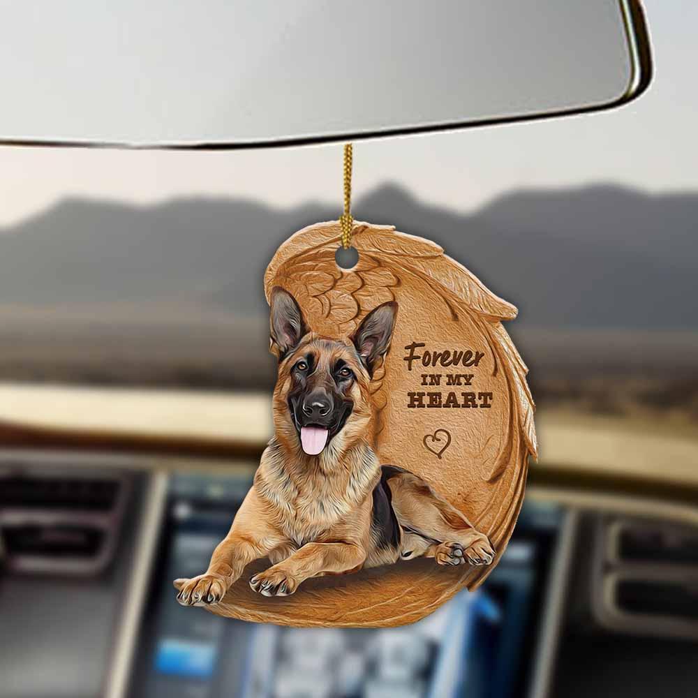 German Shepherd Forever In My Heart Hanging Ornament Dog Ornament Lasfour OO0842