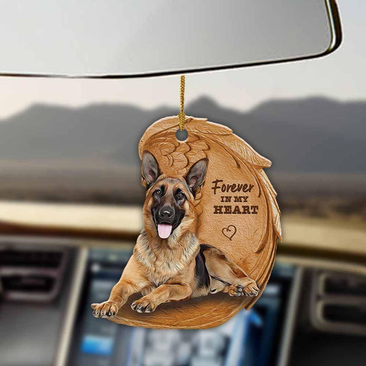 German Shepherd Forever In My Heart Hanging Ornament Dog Ornament Lasfour OO0842