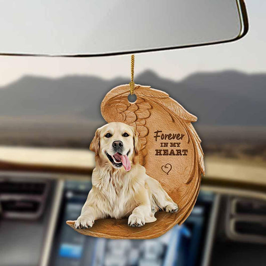 Golden Retriever Forever In My Heart Hanging Ornament Dog Ornament Lasfour OO0858