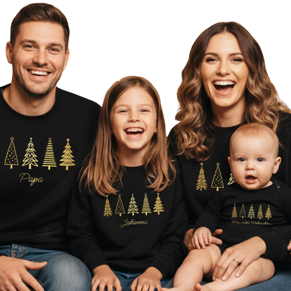 Custom Christmas Tree Family Matching Sweatshirt, Custom Christmas Family Sweatshirt ET1502