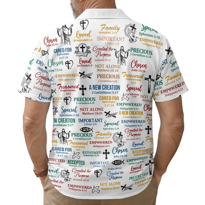 God Says I Am Personalized Christian Hawaiian Shirt For Men Women, Custom Christian Faith Hawaiian Shirt HE0590