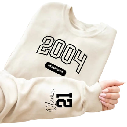 Custom Limited Edition 2004 Sweatshirt, Custom 21st Birthday Sweatshirt 2D0685