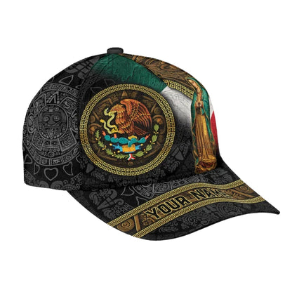 Custom Virgin of Guadalupe Mexican 3D Baseball Caps, Custom Catholic Mexico Hats Caps CP0092