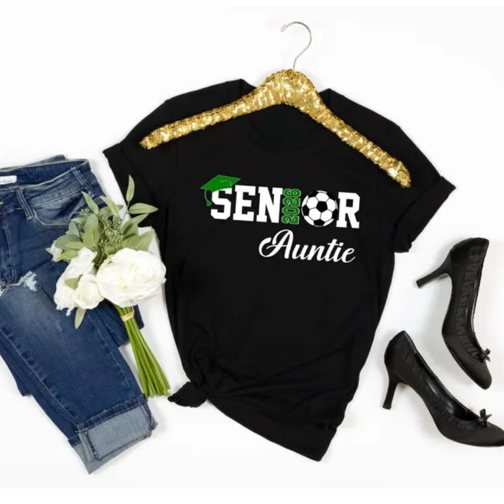 Custom Soccer Senior 2026 Matching Family T Shirts, Custom Family Graduation Shirts ET0086