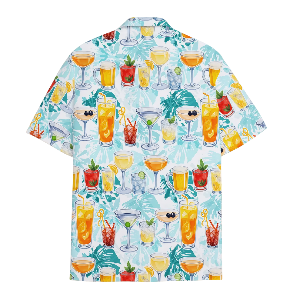 Cocktail Tropical Hawaiian Shirt For Men Women, Cocktail Beach Party Hawaiian Shirts HE0223
