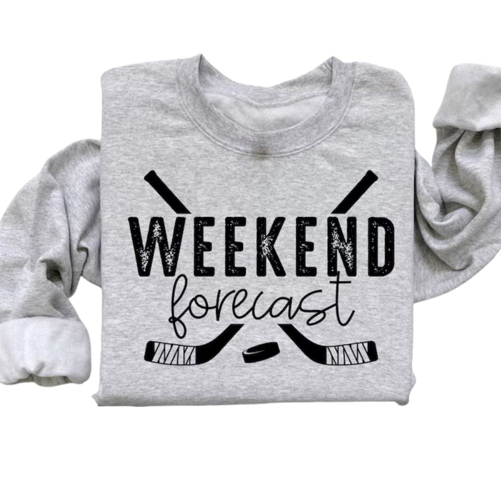 Weekend Forecast Hockey Sweatshirt, Hockey Sweatshirt 2D0842