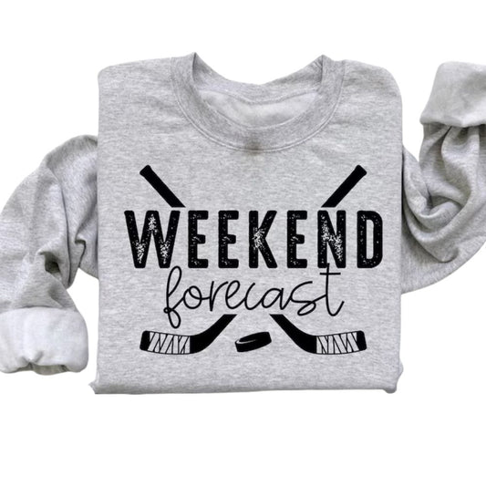 Weekend Forecast Hockey Sweatshirt, Hockey Sweatshirt 2D0842