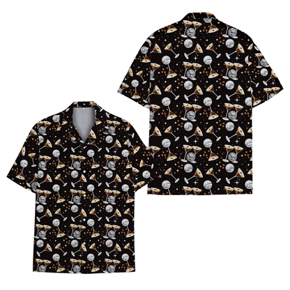 Martini Coktail Hawaiian Shirt For Men Women Black, Martini Lover Hawaiian Shirts HE0224