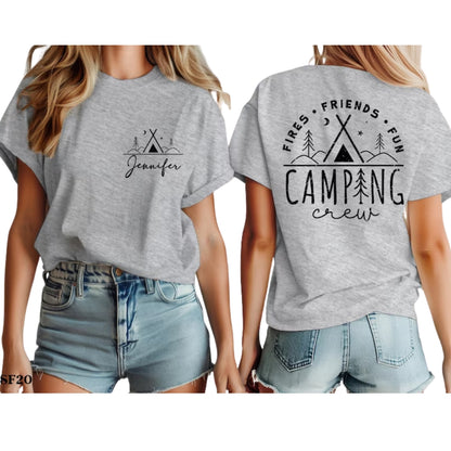 Personalized Camping Crew Matching T Shirts For Family, Custom Camping Family Shirts ET1103