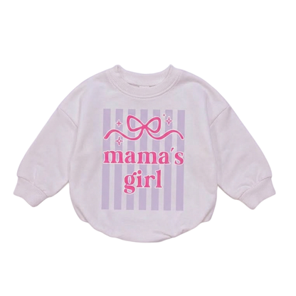 Mama's Girl Pink Bow Baby T Shirt Onesie, Mom Mother Baby Girl Onesie BB0235