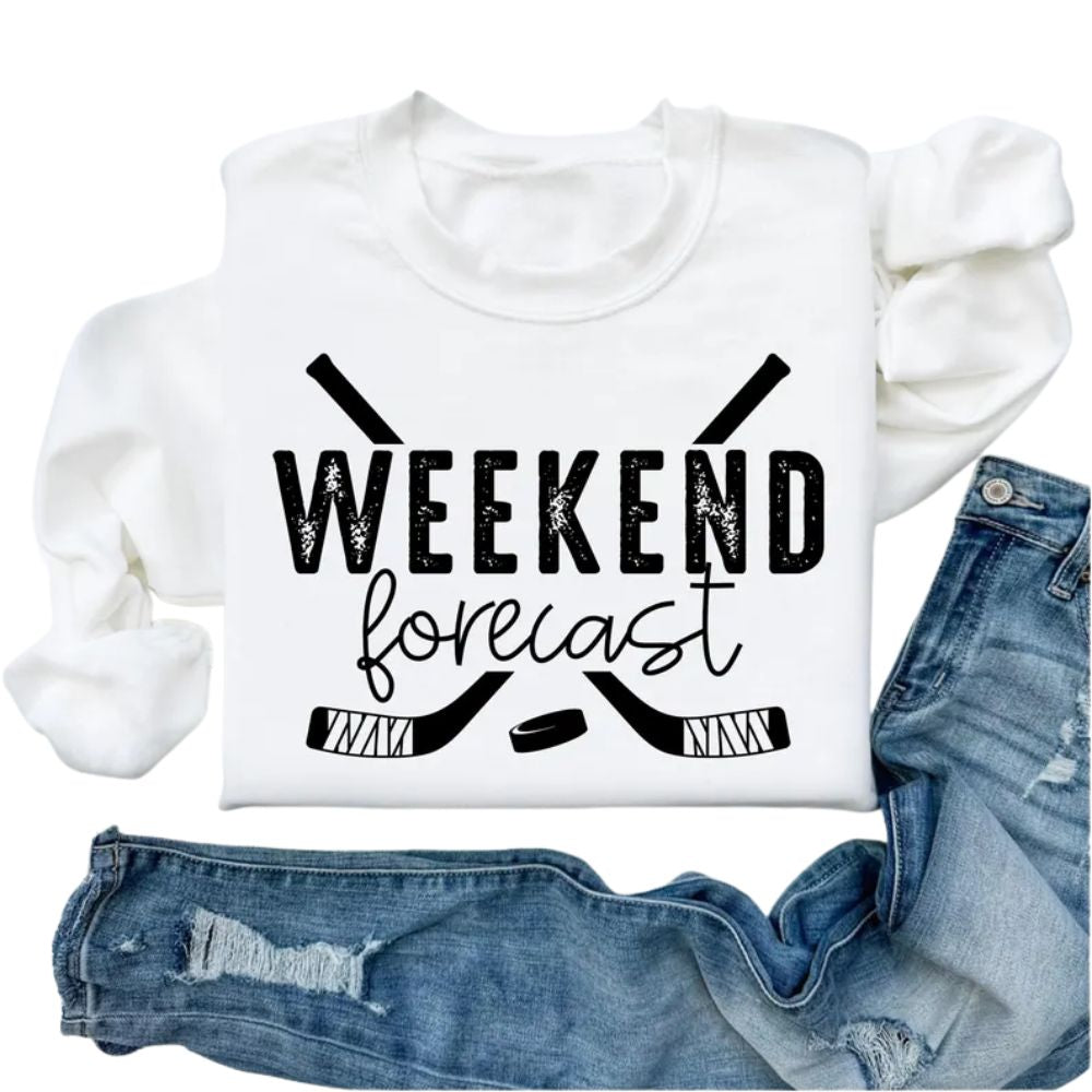 Weekend Forecast Hockey Sweatshirt, Hockey Sweatshirt 2D0842