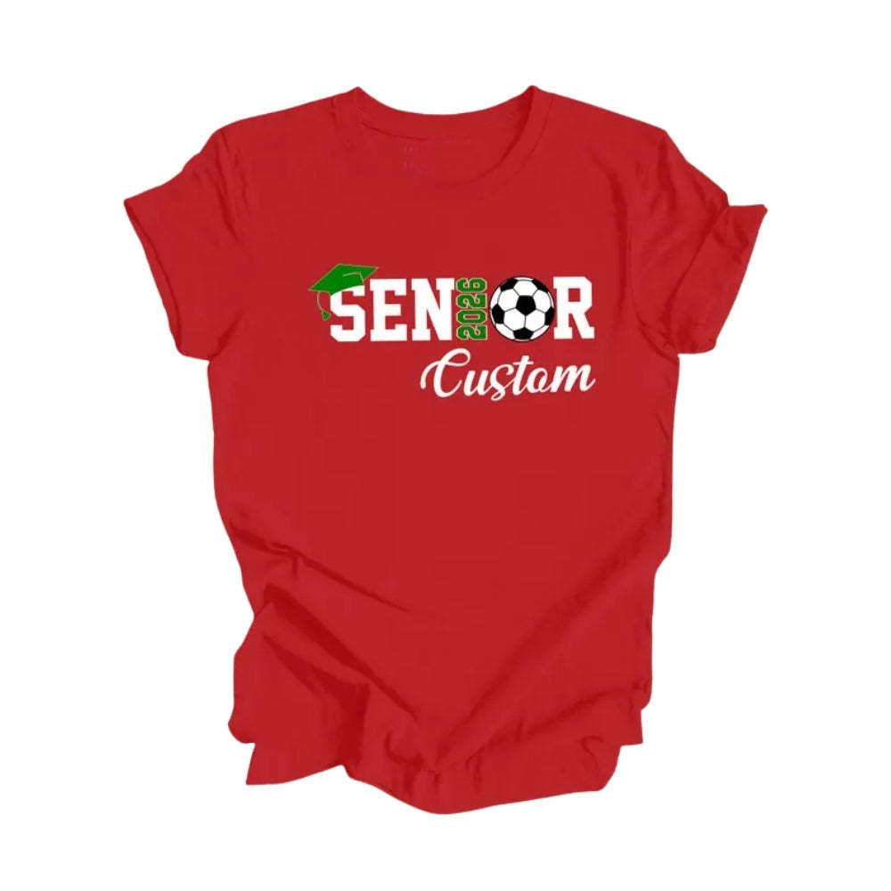 Custom Soccer Senior 2026 Matching Family T Shirts, Custom Family Graduation Shirts ET0086