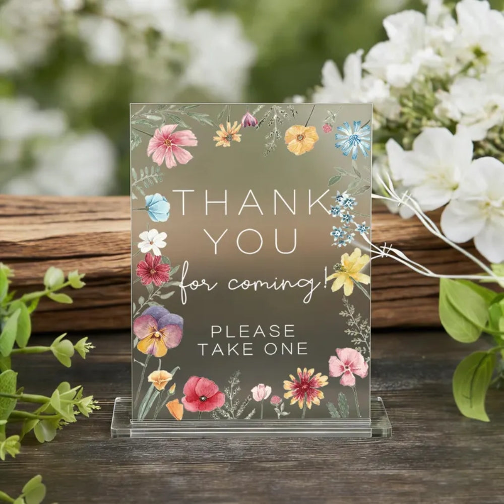 Thank You For Coming Please Take One Acrylic Wedding Photo Guestbook Sign, Wedding Photo Guestbook Sign WD0092