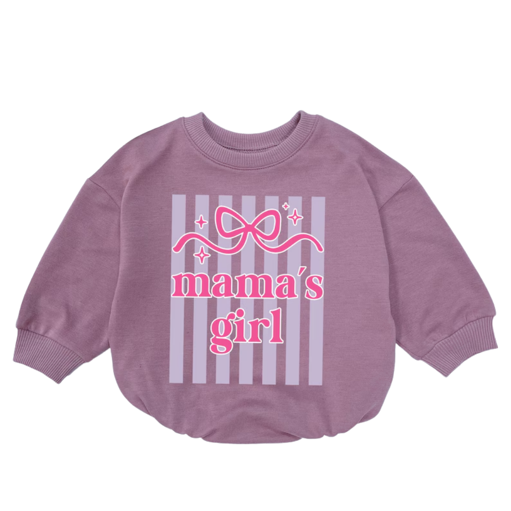 Mama's Girl Pink Bow Baby T Shirt Onesie, Mom Mother Baby Girl Onesie BB0235