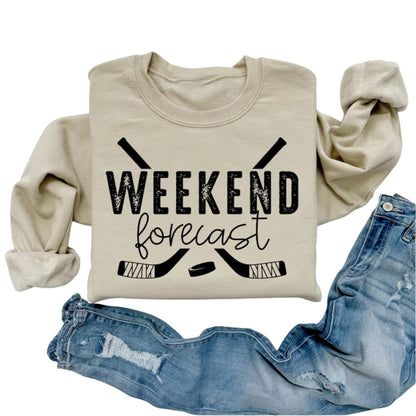 Weekend Forecast Hockey Sweatshirt, Hockey Sweatshirt 2D0842