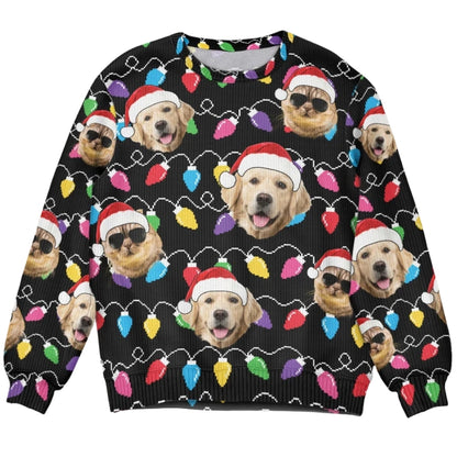 Custom Pet Faces Christmas Sweatshirt Men Women, Custom Dog Cat Photo Xmas Sweatshirt 2D1059