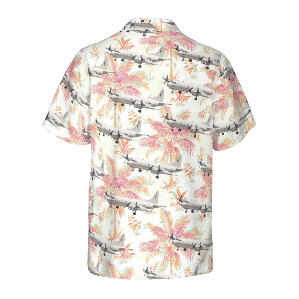 US P-3C Orion Aircraft Tropical Hawaiian Shirt For Men, Lockheed P-3 Orion Hawaiian Shirts HE0263