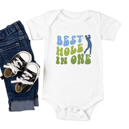 Custom Best Dad Mom By Par Matching 1st Birthday Family T Shirts, Custom Golf First Birthday Matching Shirts For Family ET0530