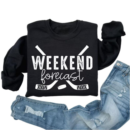 Weekend Forecast Hockey Sweatshirt, Hockey Sweatshirt 2D0842