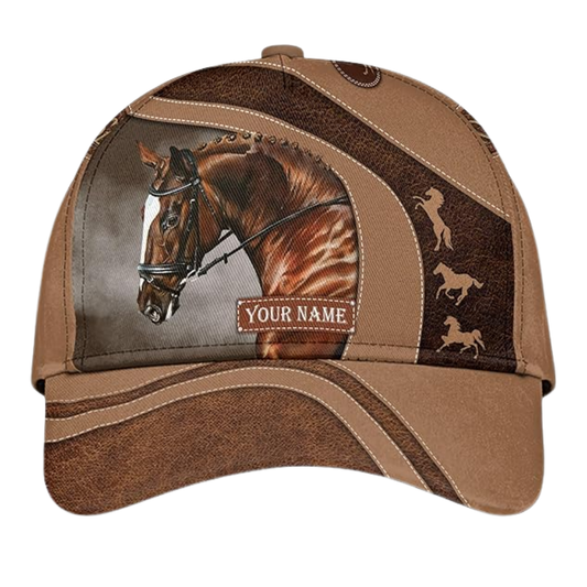 Personalized Horse Baseball 3D Cap, Custom Horse Lover Caps Hats CP0220
