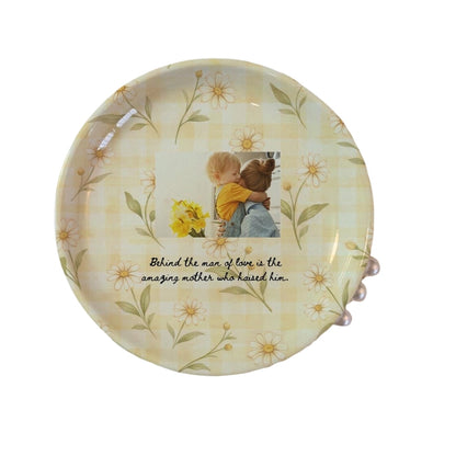 Custom Photo Mother Of The Groom Jewelry Dish, Personalized Mother Of Groom Ring Dish From Bride WD0313