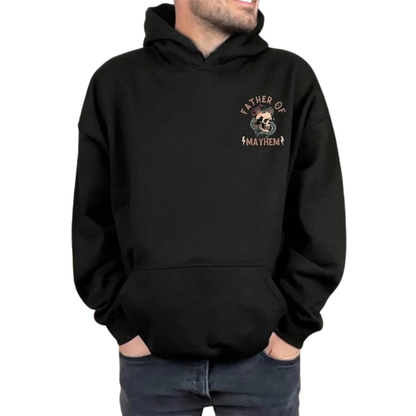 Father Of Mayhem Mother Of Mayhem Skull Matching Hoodies, Mayhem Family Hoodies ET1367