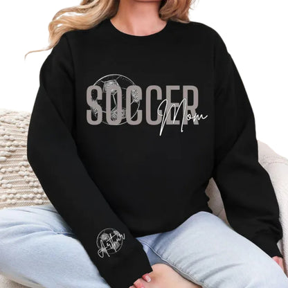 Custom Soccer Mom Sweatshirt, Custom Soccer Sweatshirt For Mother 2D0505