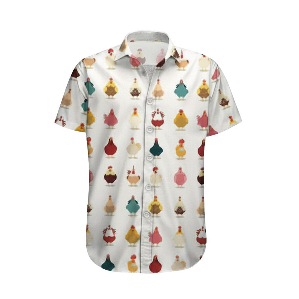 Chicken Hawaiian Shirt Men And Women, Chicken Lover Hawaiian Shirts HE0357