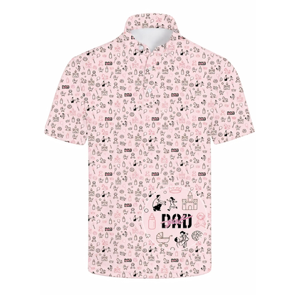Girl Dad Golf Polo Shirt For Father Day, Father Daughter Golf Shirts GE0445