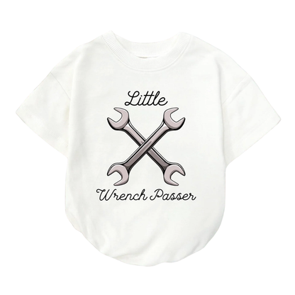 Little Wrench Passer Baby T Shirt Bubble Romper, Mechanic Baby Romper BB0183