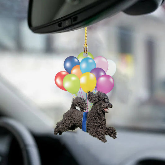 Black Poodle Fly With Bubbles Dog Hanging Ornament Dog Ornament Lasfour OO0803