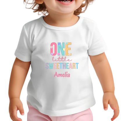 One Little Sweetheart Matching First Birthday Family T Shirt, Custom 1st Birthday Matching Shirts For Family ET0359