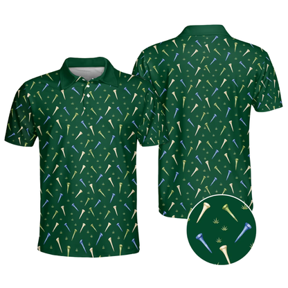Matching Green Golf Shirt For His And Her, Couple Matching Golf Shirt GE0600