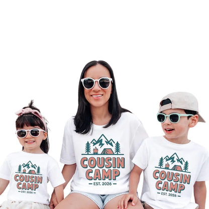 Custom Cousin Camp Matching T Shirts With Year, Custom Camping Matching Cousin Shirts ET0794