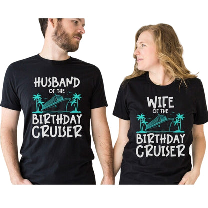Cruising Into My 80th Birthday Custom Matching Family T Shirt, Custom Family Birthday Cruise Matching Shirts ET1108