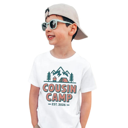 Custom Cousin Camp Matching T Shirts With Year, Custom Camping Matching Cousin Shirts ET0794