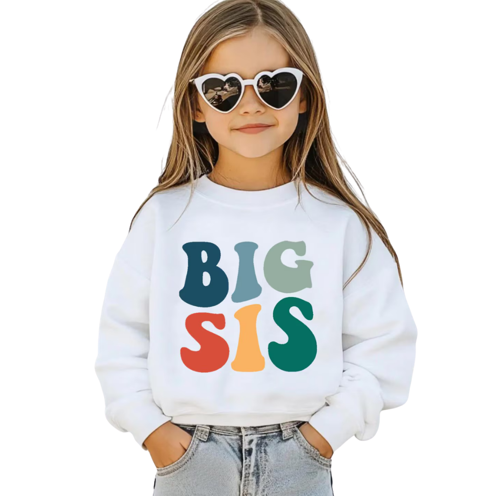 Big Bro Lil Sis Matching Sibling Sweatshirt, Family Sibling Sweatshirts ET1505