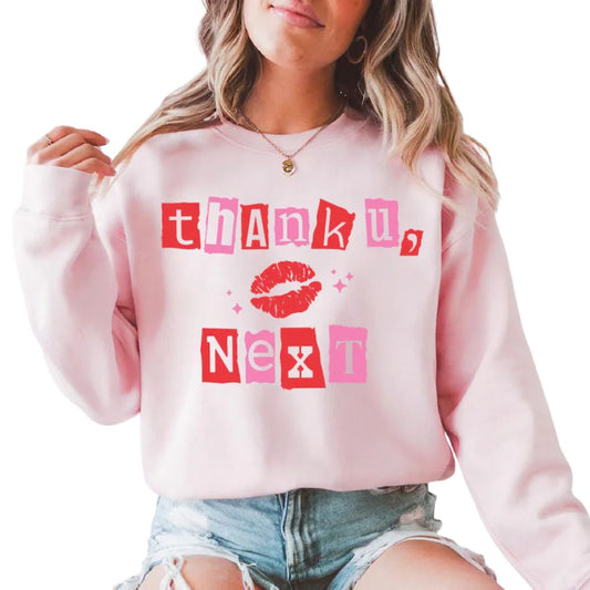 Thank You Next Sweatshirt Womens, Funny Valentine's Day Sweatshirt 2D0844