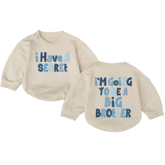 I'm Going To Be A Big Brother Baby Romper Sweatshirt, Pregnancy Announcement Romper Sweatshirt For Baby BB0679