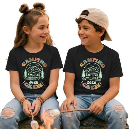 Camping Crew Custom Year Matching Cousin T Shirt, Custom Family Camp Matching Shirts ET0795
